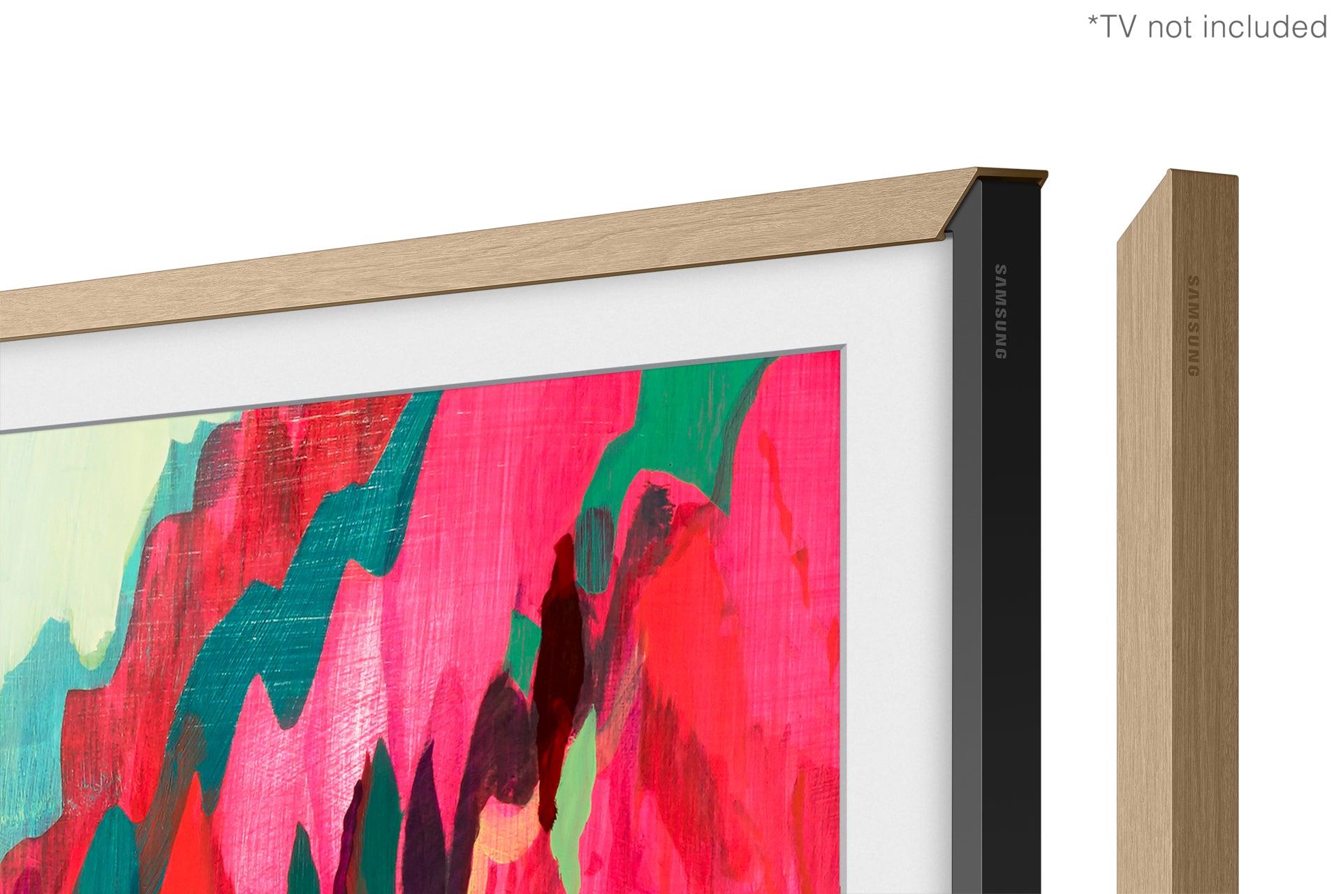 Samsung 85” Customisable Frame White Bezel (2025) - Teak