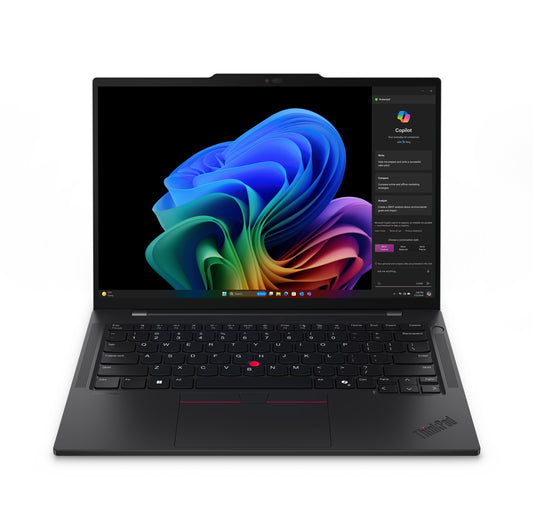Lenovo ThinkPad T14s Gen 6 (Snapdragon) Copilot+ PC Qualcomm Snapdragon X1E-78-100 Laptop 14" Touchscreen WUXGA 32 GB LPDDR5x-SDRAM 1 TB SSD Wi-Fi 7 (802.11be) Windows 11 Pro English Black