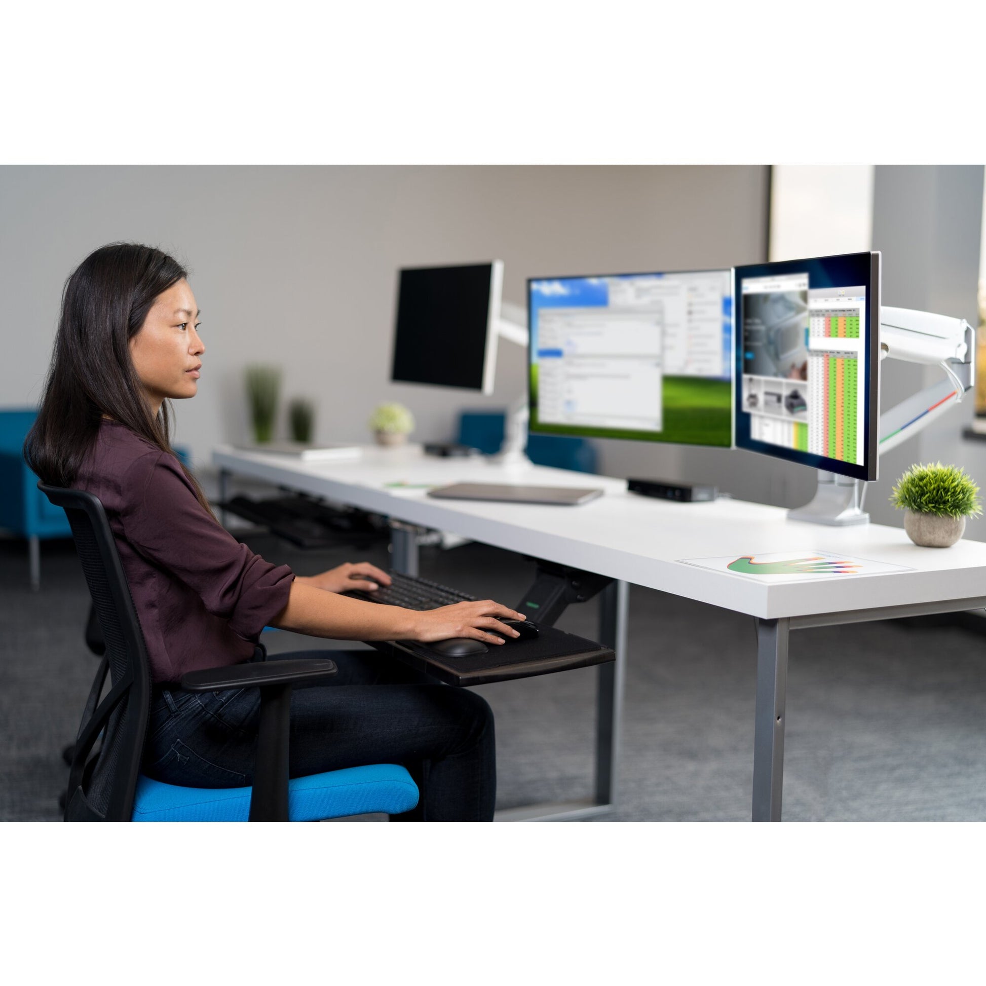 Kensington SmartFit® One-Touch Height Adjustable Dual Monitor Arm