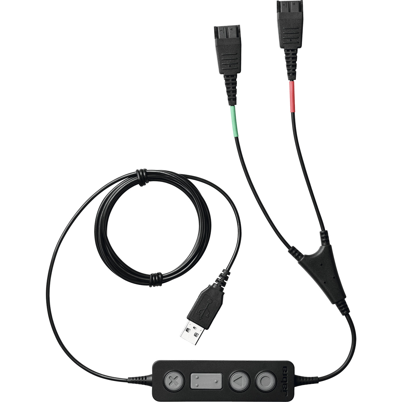 Jabra 265-09 audio cable USB2.0 2x QD Black
