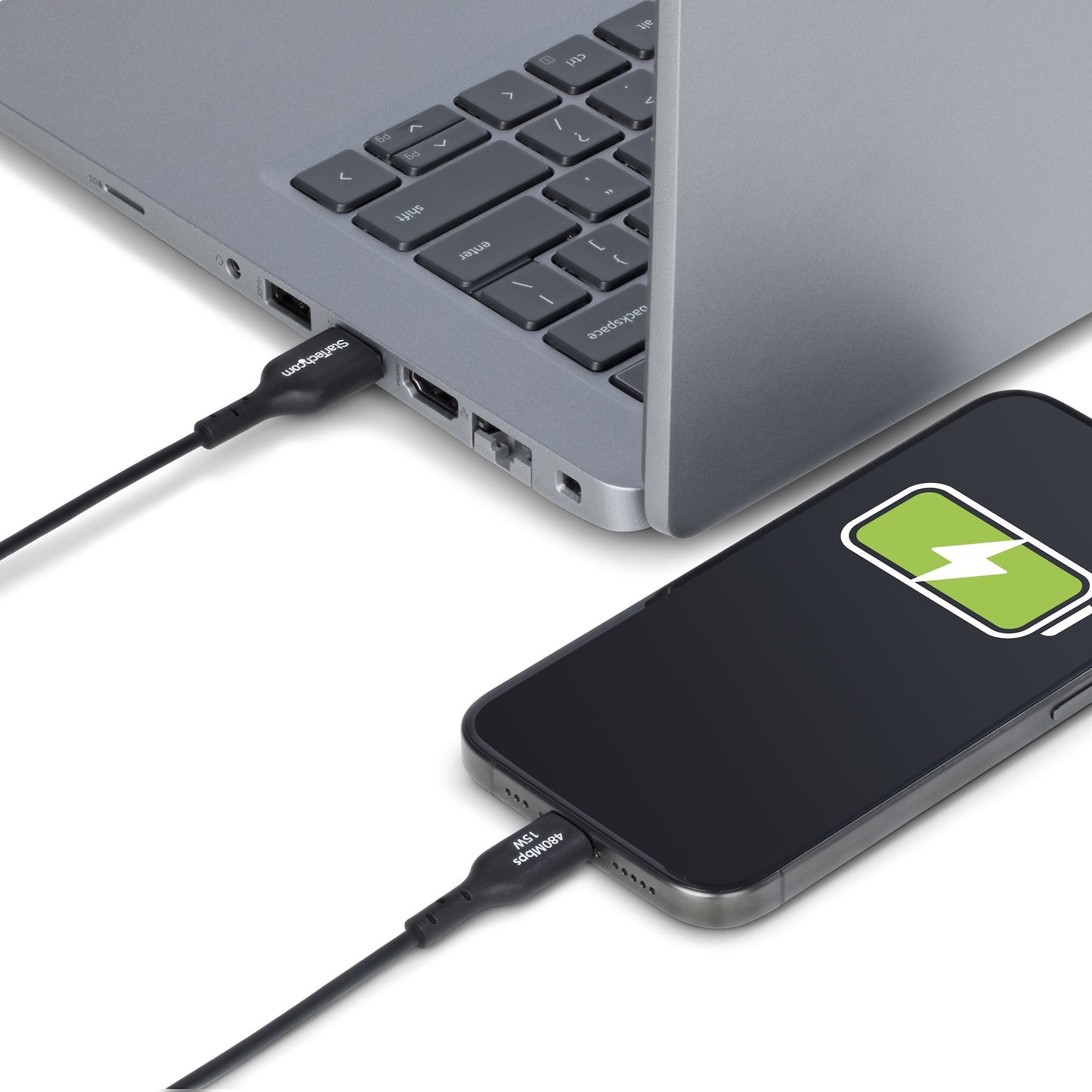 StarTech.com USB2AC6FBKE10PK USB cable USB 2.0 70.9" (1.8 m) USB A USB C Black