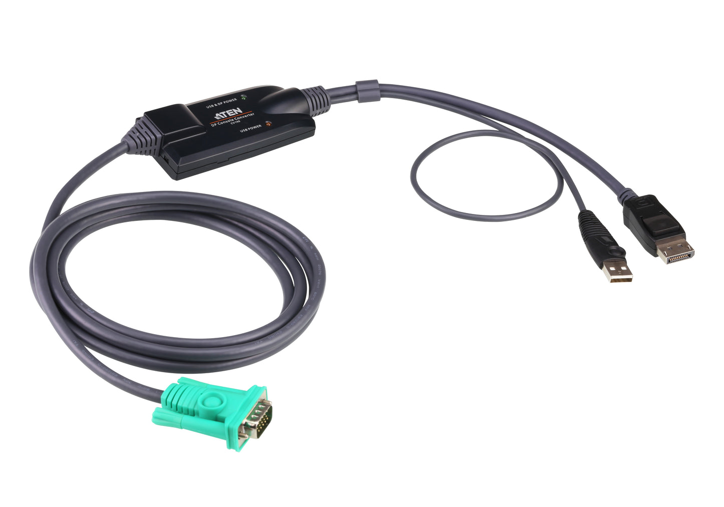 ATEN CV190 KVM cable Black 70.9" (1.8 m)
