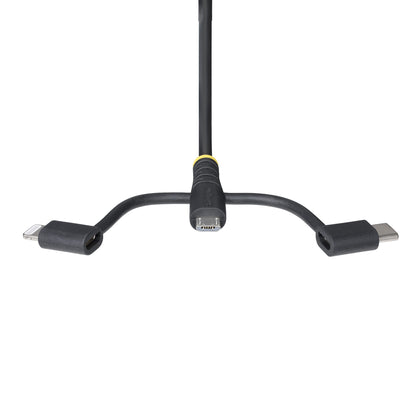 StarTech.com RLTCUB1MBK USB cable USB 2.0 39.4" (1 m) USB A Micro-USB B Black