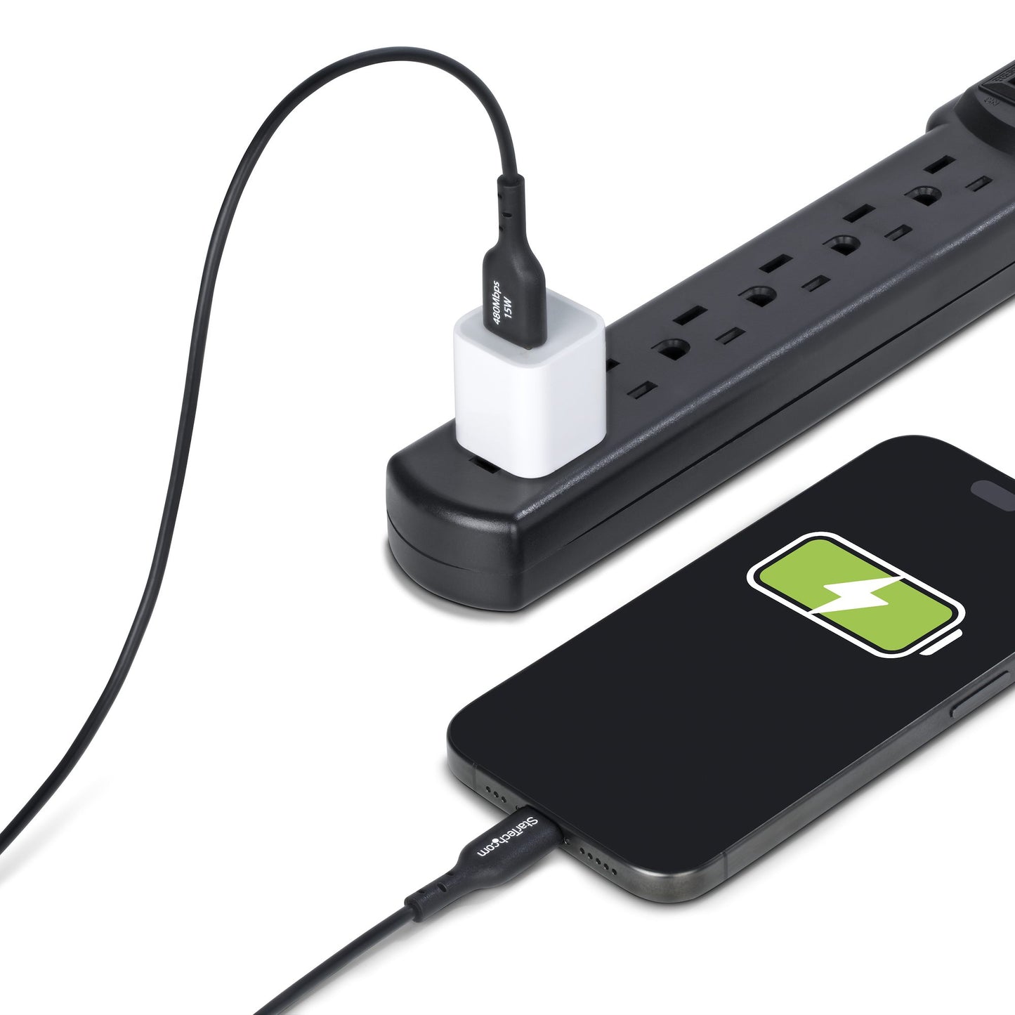 StarTech.com USB2AC6FBKE10PK USB cable USB 2.0 70.9" (1.8 m) USB A USB C Black