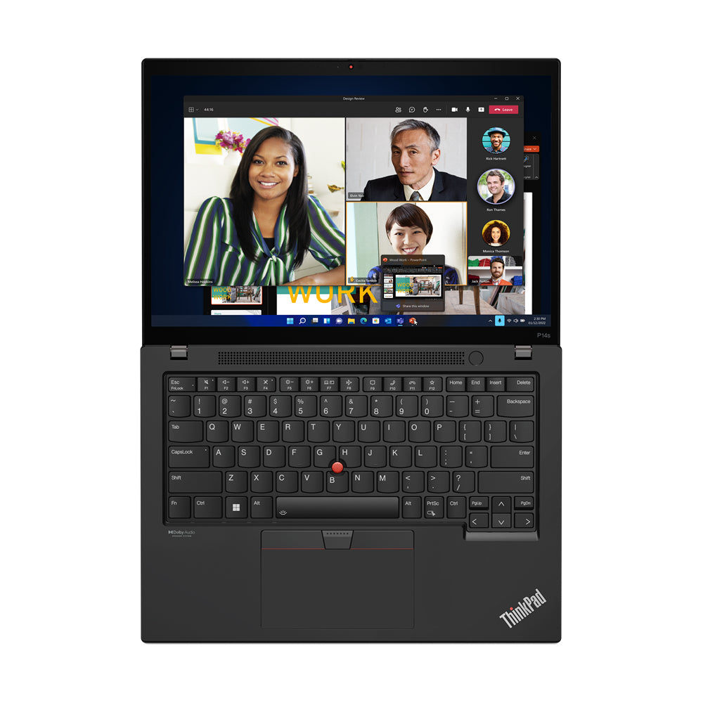 Lenovo ThinkPad P14s Gen 4 (Intel) Intel® Core™ i7 i7-1360P Mobile workstation 14" Touchscreen WUXGA 16 GB LPDDR5x-SDRAM 512 GB SSD NVIDIA RTX A500 Wi-Fi 6E (802.11ax) Windows 11 Pro US English Black