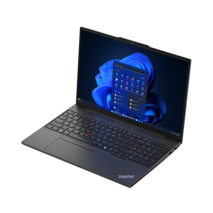 Lenovo ThinkPad E16 Gen 2 (AMD) AMD Ryzen™ 7 7735U Laptop 16" Touchscreen WUXGA 16 GB DDR5-SDRAM 512 GB SSD Wi-Fi 6E (802.11ax) Windows 11 Pro English Black