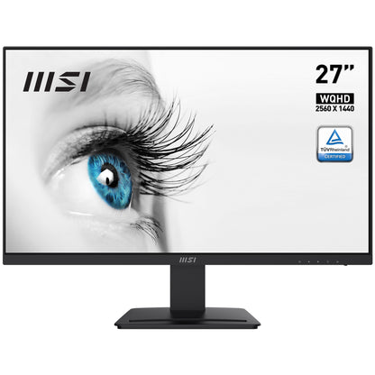 MSI Pro MP273QV computer monitor 27" 2560 x 1440 pixels Wide Quad HD LED Black