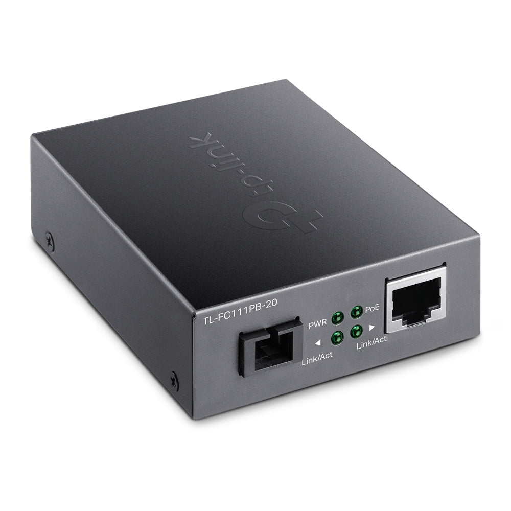 TP-Link TL-FC111PB-20 network media converter 100 Mbit/s Black