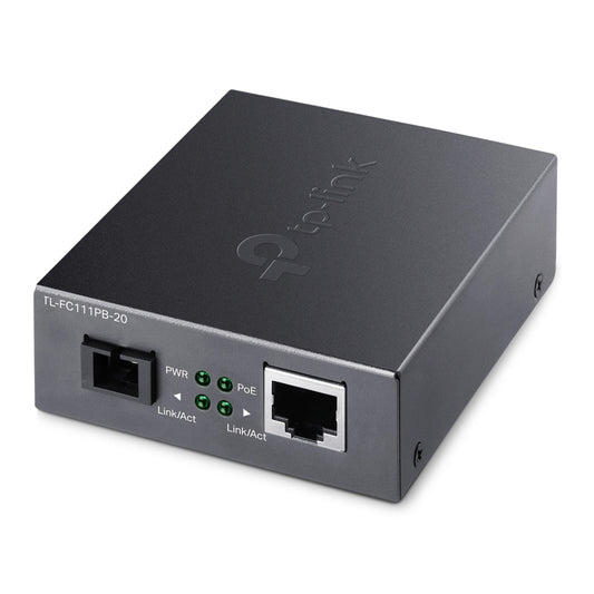 TP-Link TL-FC111PB-20 network media converter 100 Mbit/s Black