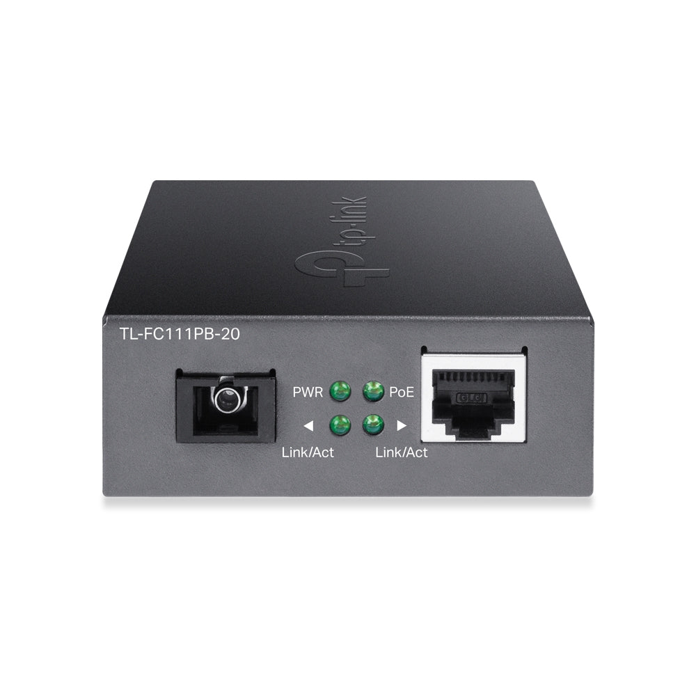 TP-Link TL-FC111PB-20 network media converter 100 Mbit/s Black