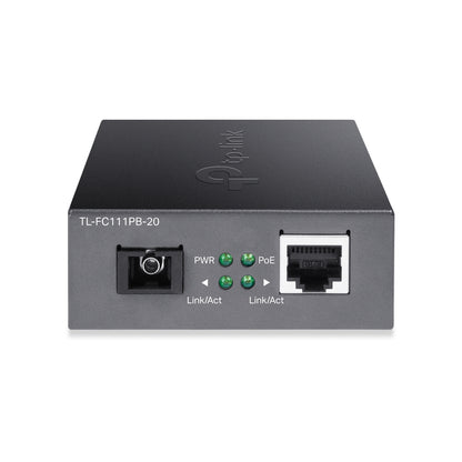 TP-Link TL-FC111PB-20 network media converter 100 Mbit/s Black