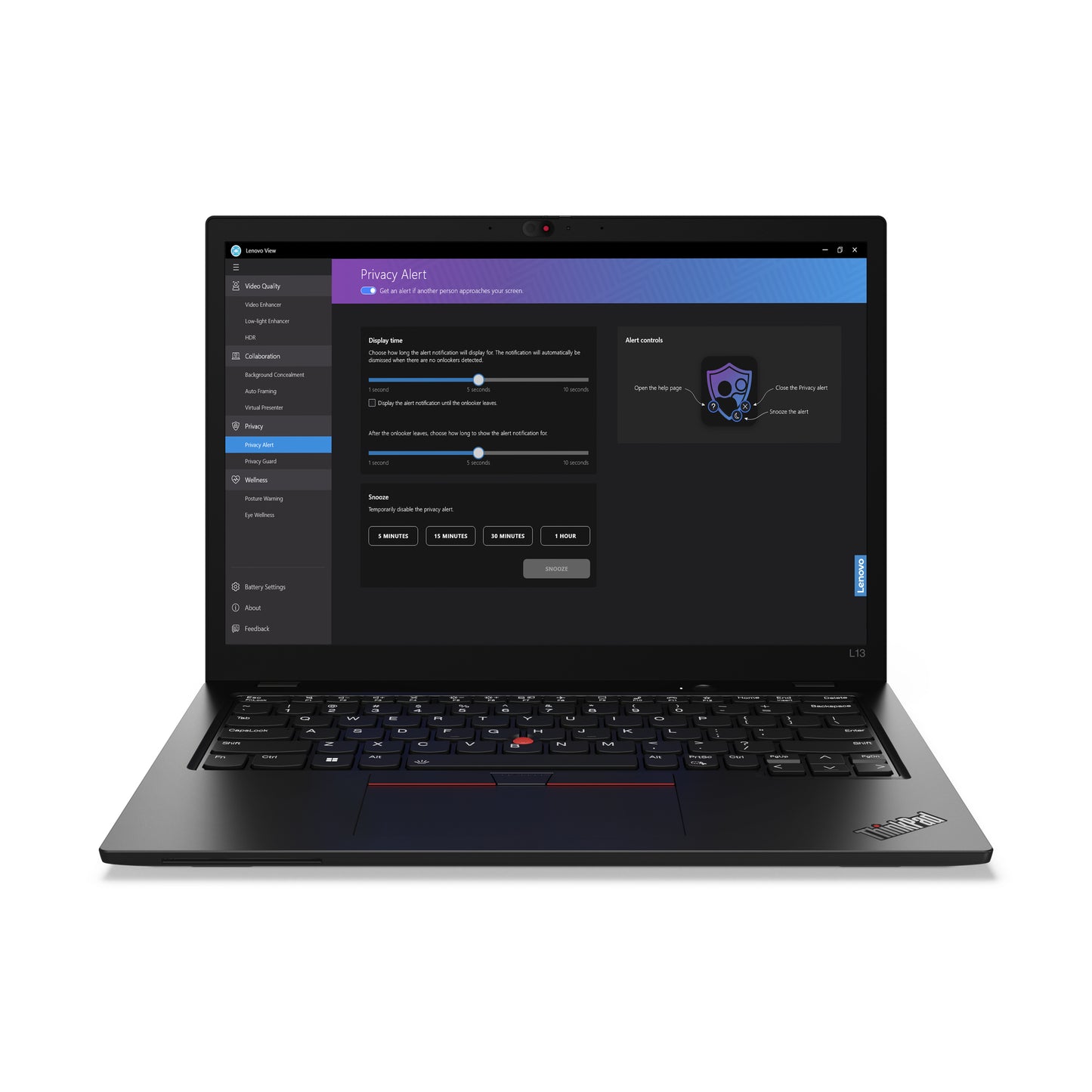 Lenovo ThinkPad L13 Gen 5 (Intel) Intel Core Ultra 5 135U Laptop 13.3" WUXGA 16 GB LPDDR5-SDRAM 256 GB SSD Wi-Fi 6E (802.11ax) Windows 11 Pro Black