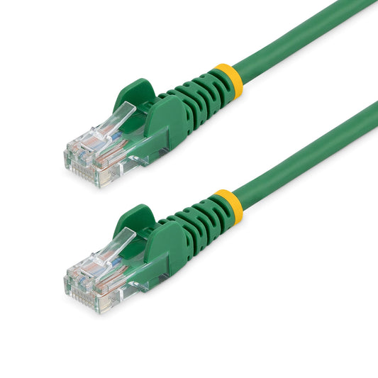 StarTech.com 15 ft Green Snagless Category 5e (350 MHz) UTP Patch Cable networking cable 179.9" (4.57 m)