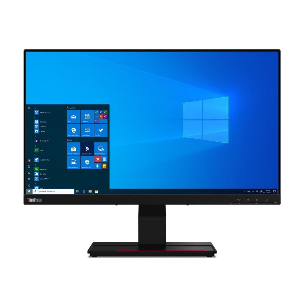 Lenovo ThinkVision T24t-20 computer monitor 23.8" 1920 x 1080 pixels Full HD LED Touchscreen Capacitive Black