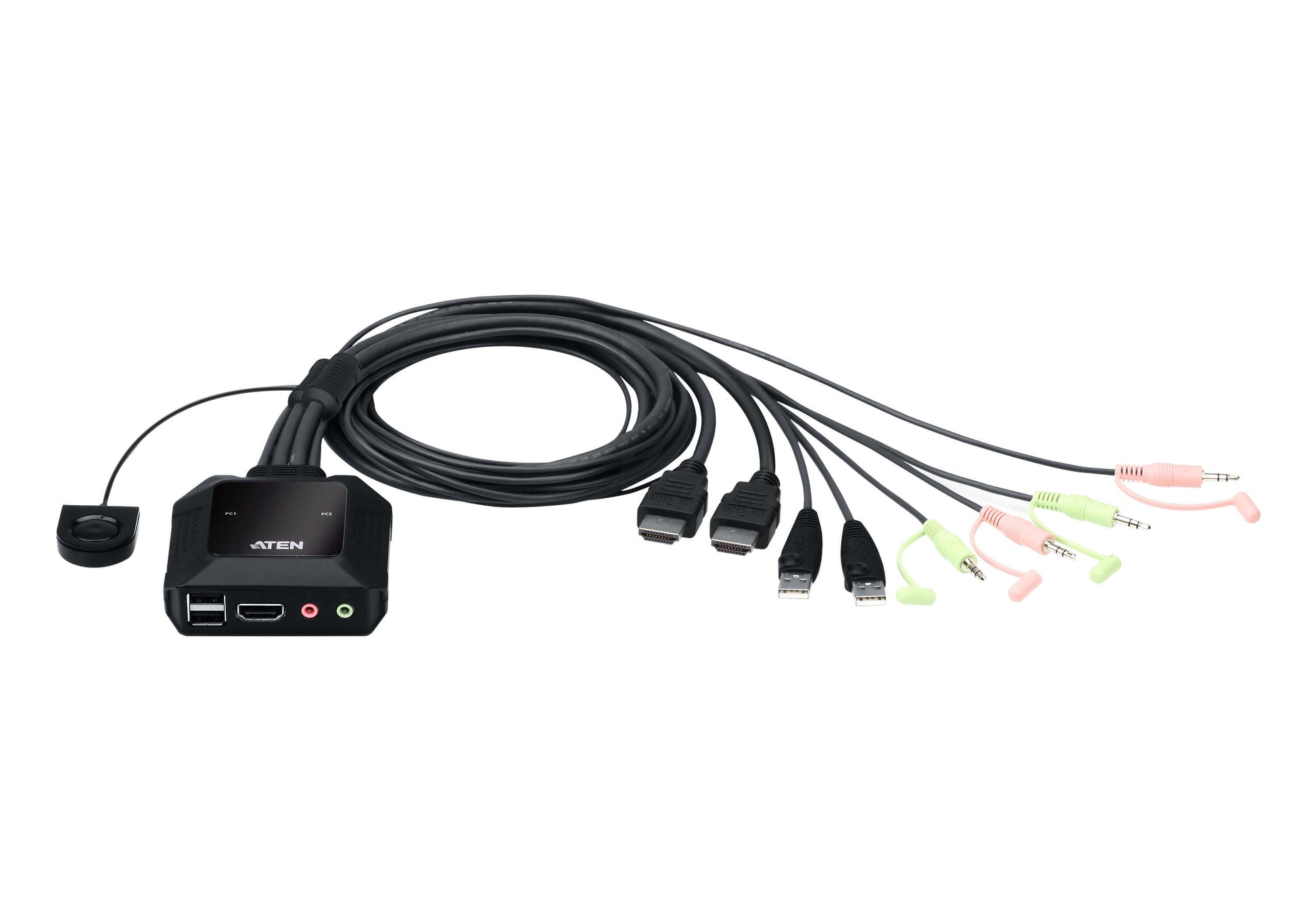 ATEN CS22H KVM switch Black