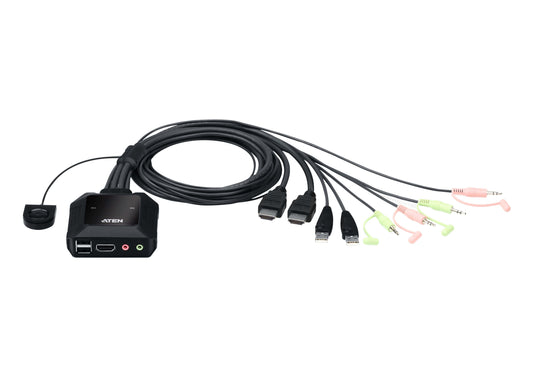 ATEN CS22H KVM switch Black