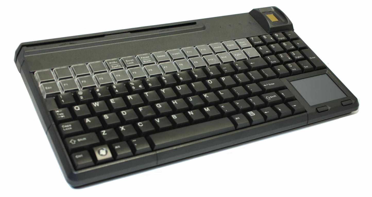 CHERRY SPOS Biometric keyboard USB QWERTY Black