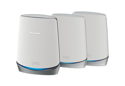NETGEAR Orbi Tri-band (2.4 GHz / 5 GHz / 5 GHz) Wi-Fi 6 (802.11ax) White 8 Internal