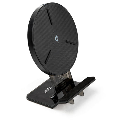 StarTech.com QWCHSTAND mobile device charger Smartphone Black AC Wireless charging Indoor