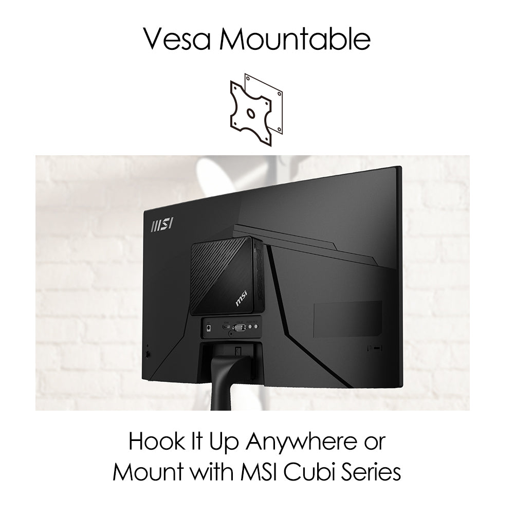MSI Pro MP242C computer monitor 23.8" 1920 x 1080 pixels Full HD LED Black