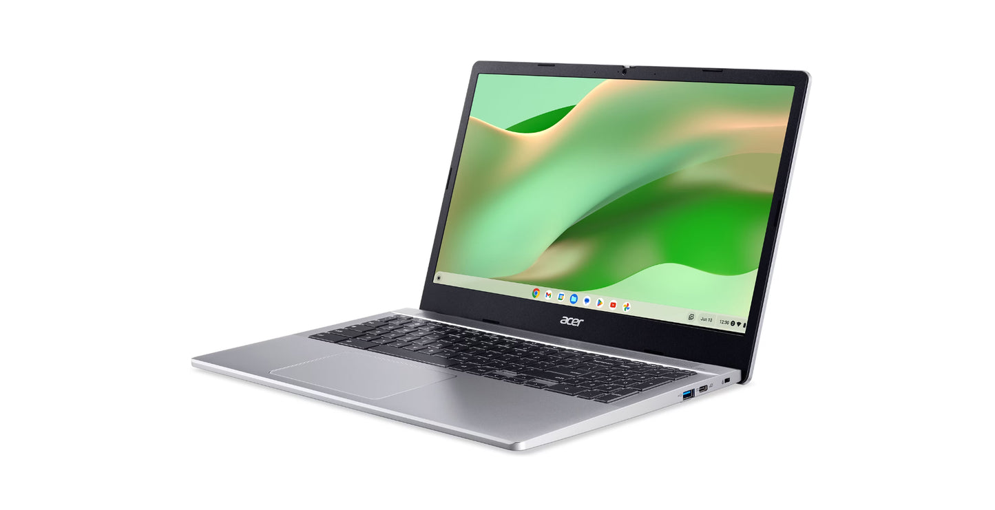 Acer Chromebook CB315-5H-C4Z5 Intel® N N100 15.6" Full HD 8 GB LPDDR5-SDRAM 64 GB SSD Wi-Fi 6E (802.11ax) ChromeOS Silver