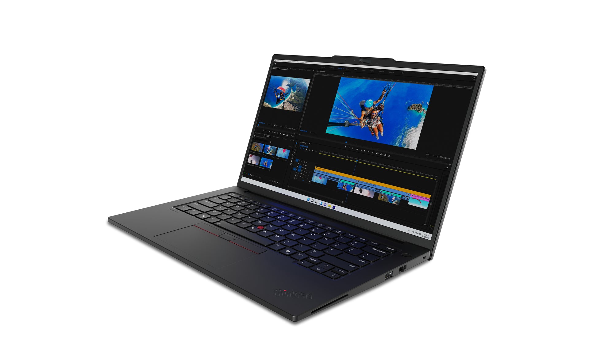 Lenovo ThinkPad P14s Gen 5 (Intel) Intel Core Ultra 7 155H Laptop 14.5" WUXGA 32 GB DDR5-SDRAM 1 TB SSD NVIDIA RTX 500 Ada Wi-Fi 6E (802.11ax) Windows 11 Pro English Black