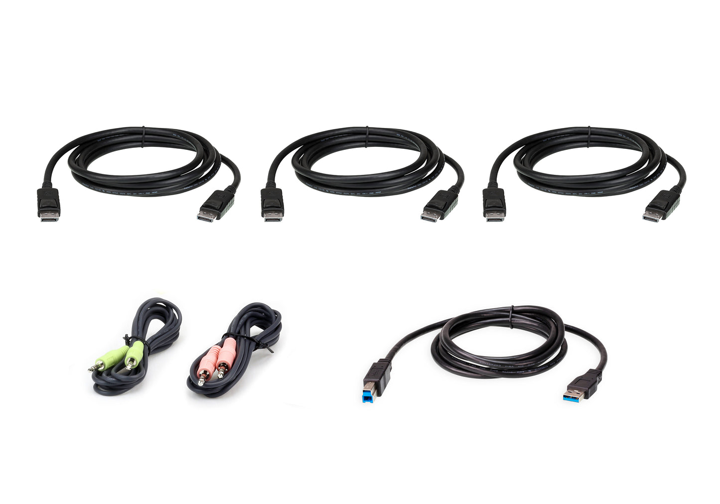 ATEN 2L-7D02UDPX6 KVM cable Black 70.9" (1.8 m)