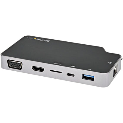 StarTech.com CDP2HVGUASPD laptop dock/port replicator Wired USB 3.2 Gen 2 (3.1 Gen 2) Type-C Black, Gray