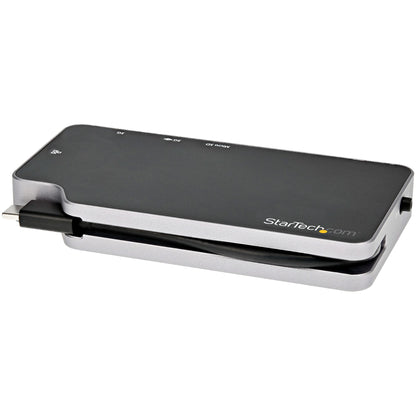 StarTech.com CDP2HVGUASPD laptop dock/port replicator Wired USB 3.2 Gen 2 (3.1 Gen 2) Type-C Black, Gray