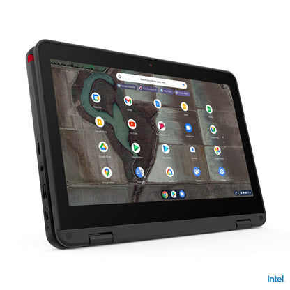 Lenovo 500e Chromebook Gen 3 (Intel) Intel® Celeron® N N4500 11.6" Touchscreen HD 4 GB LPDDR4x-SDRAM 32 GB eMMC Wi-Fi 6 (802.11ax) ChromeOS US English Gray