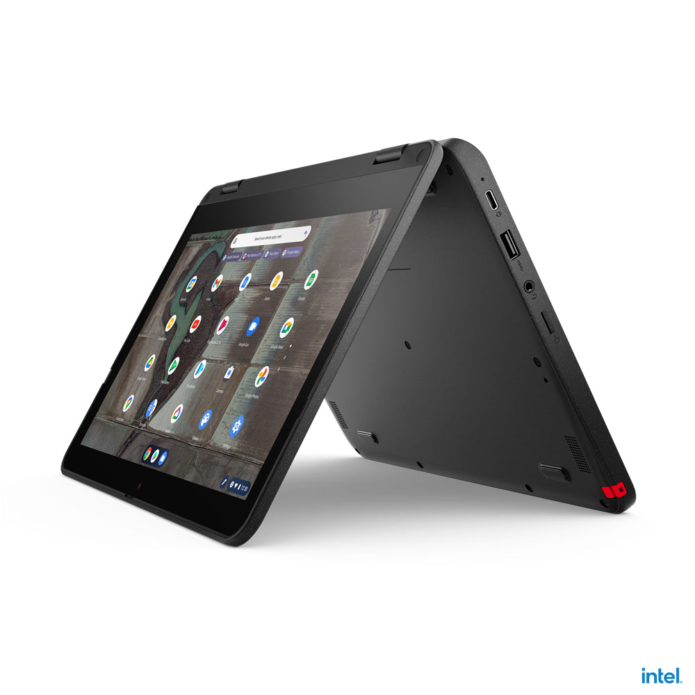 Lenovo 500e Chromebook Gen 3 (Intel) Intel® Celeron® N N4500 11.6" Touchscreen HD 4 GB LPDDR4x-SDRAM 32 GB eMMC Wi-Fi 6 (802.11ax) ChromeOS US English Gray
