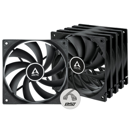 ARCTIC F12 PWM PST Computer case Fan 4.72" (12 cm) Black 5 pc(s)