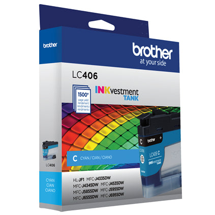 Brother LC406CS ink cartridge 1 pc(s) Original Standard Yield Cyan