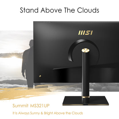 MSI Summit MS321UP computer monitor 32" 3840 x 2160 pixels 4K Ultra HD LED Black, Gold
