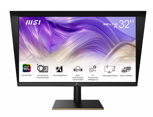 MSI Summit MS321UP computer monitor 32" 3840 x 2160 pixels 4K Ultra HD LED Black, Gold