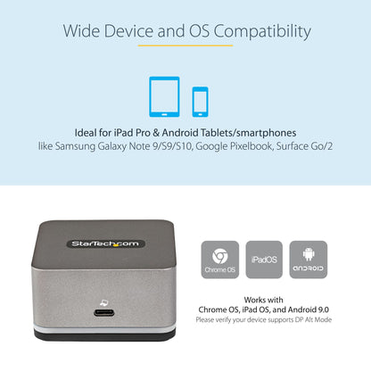 StarTech.com DK30CHPH mobile device dock station Tablet/Smartphone Black, Gray