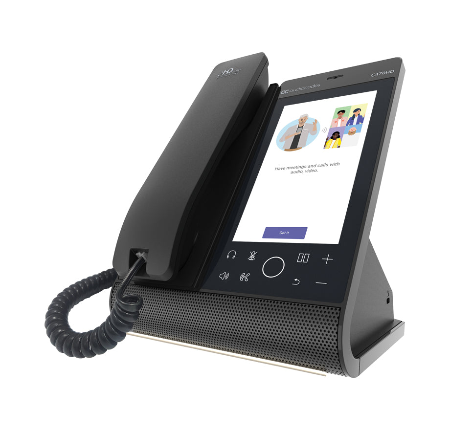 AudioCodes C470HD IP phone Black TFT Wi-Fi