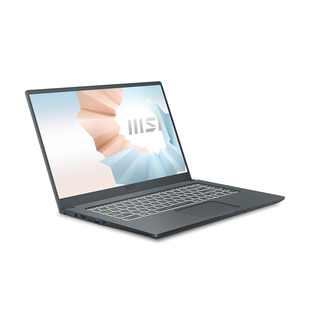 MSI Modern 15 A11MU-653 Intel® Core™ i7 i7-1195G7 Laptop 15.6" Full HD 8 GB DDR4-SDRAM 512 GB SSD Wi-Fi 6 (802.11ax) Windows 10 Home Carbon