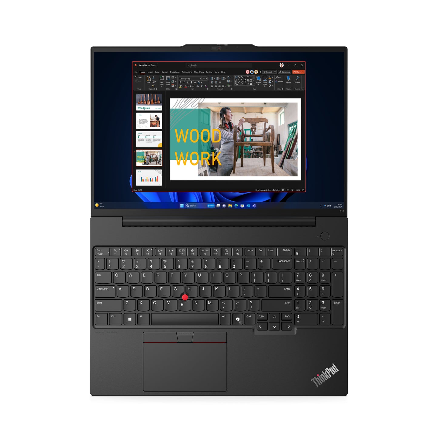 Lenovo ThinkPad E16 Gen 2 (AMD) AMD Ryzen™ 7 7735U Laptop 16" Touchscreen WUXGA 16 GB DDR5-SDRAM 512 GB SSD Wi-Fi 6E (802.11ax) Windows 11 Pro English Black
