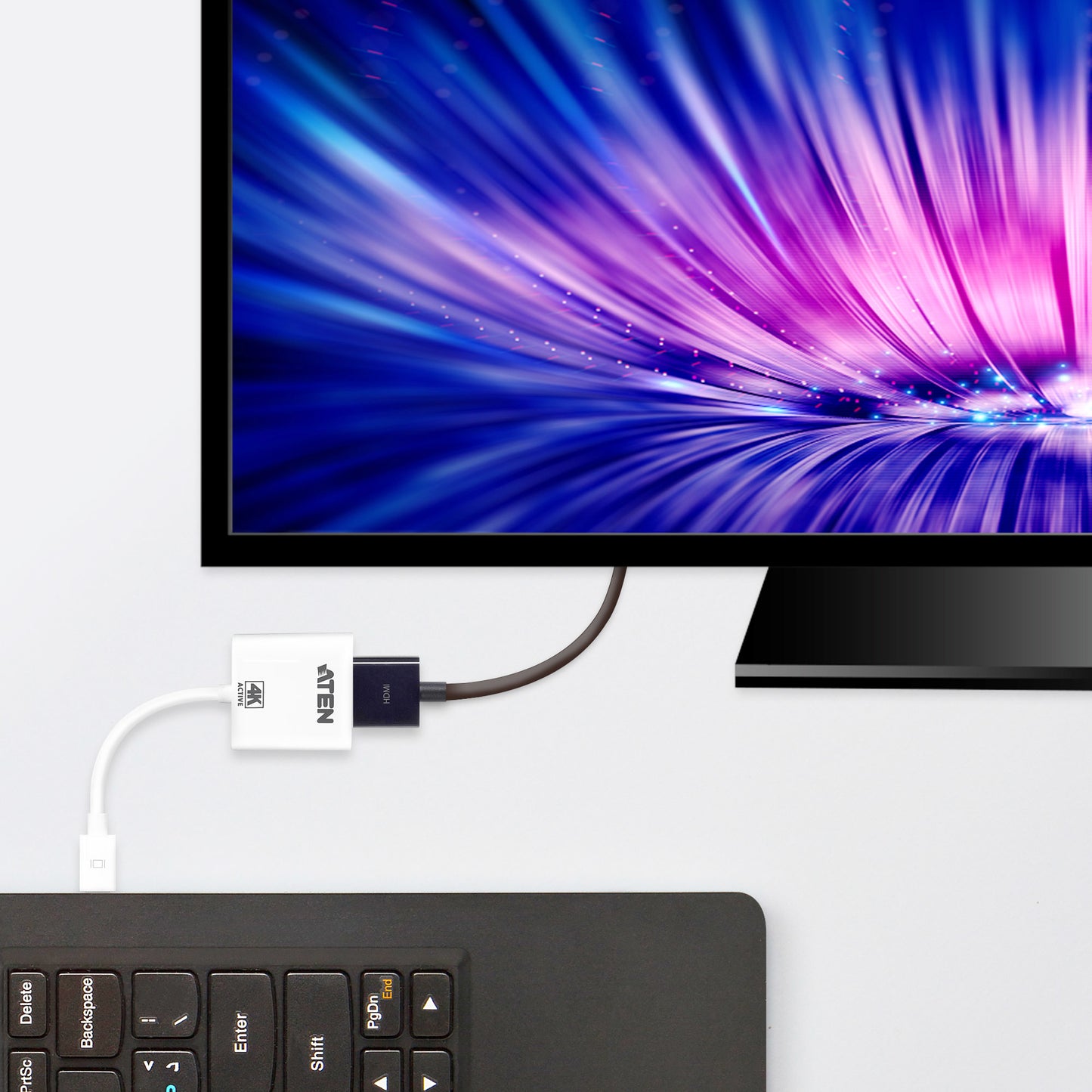 ATEN VC981 video cable adapter Mini DisplayPort HDMI White