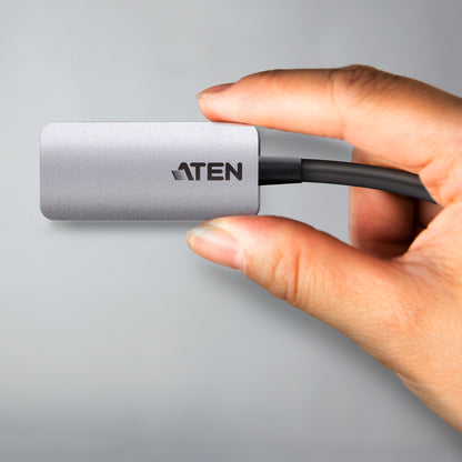 ATEN UC3008A1 video cable adapter 6.06" (0.154 m) USB Type-C HDMI Type A (Standard) Aluminum, Black