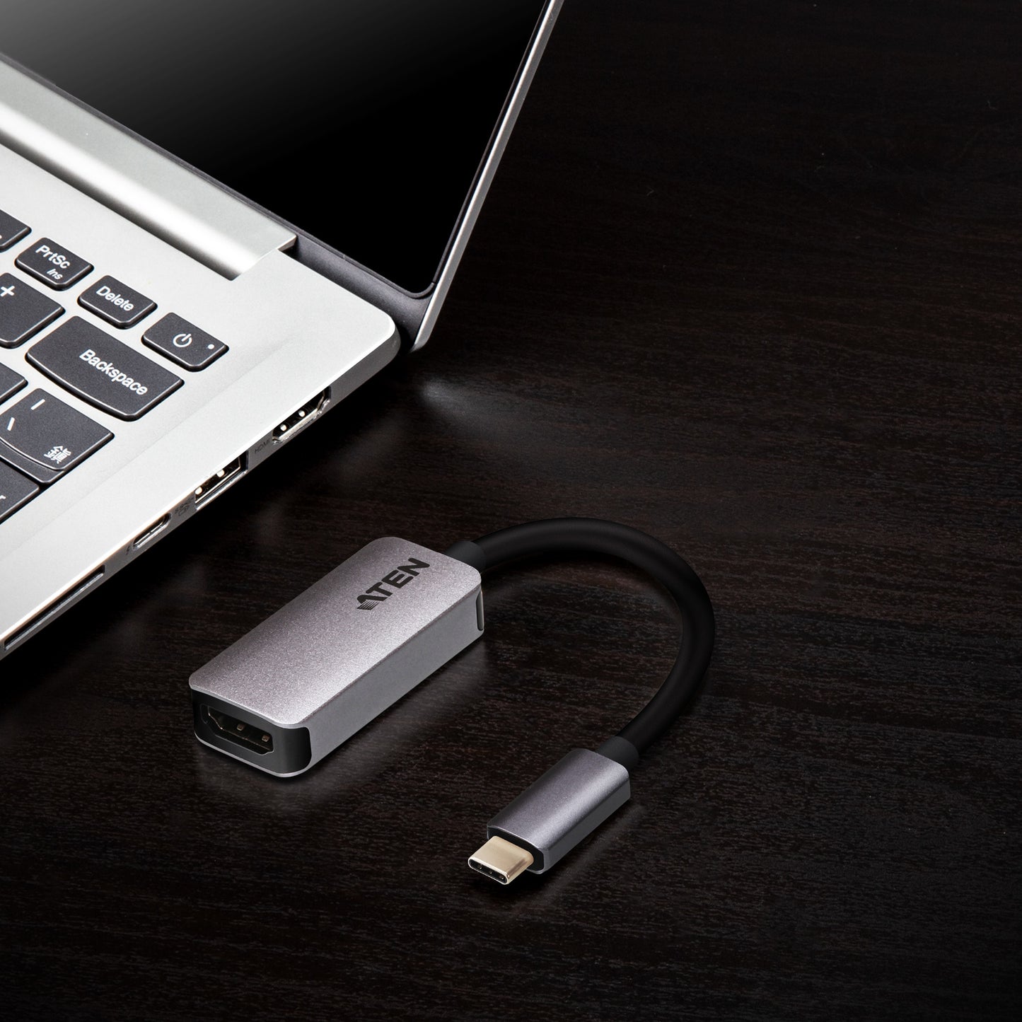 ATEN UC3008A1 video cable adapter 6.06" (0.154 m) USB Type-C HDMI Type A (Standard) Aluminum, Black