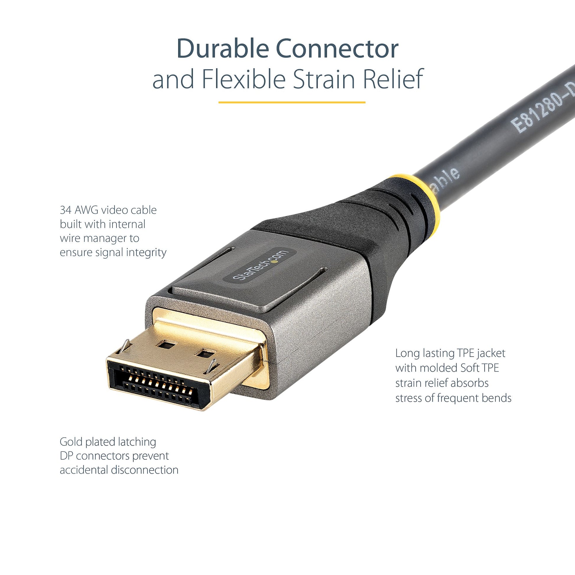StarTech.com DP14VMM4M DisplayPort cable 157.5" (4 m) Gray, Black