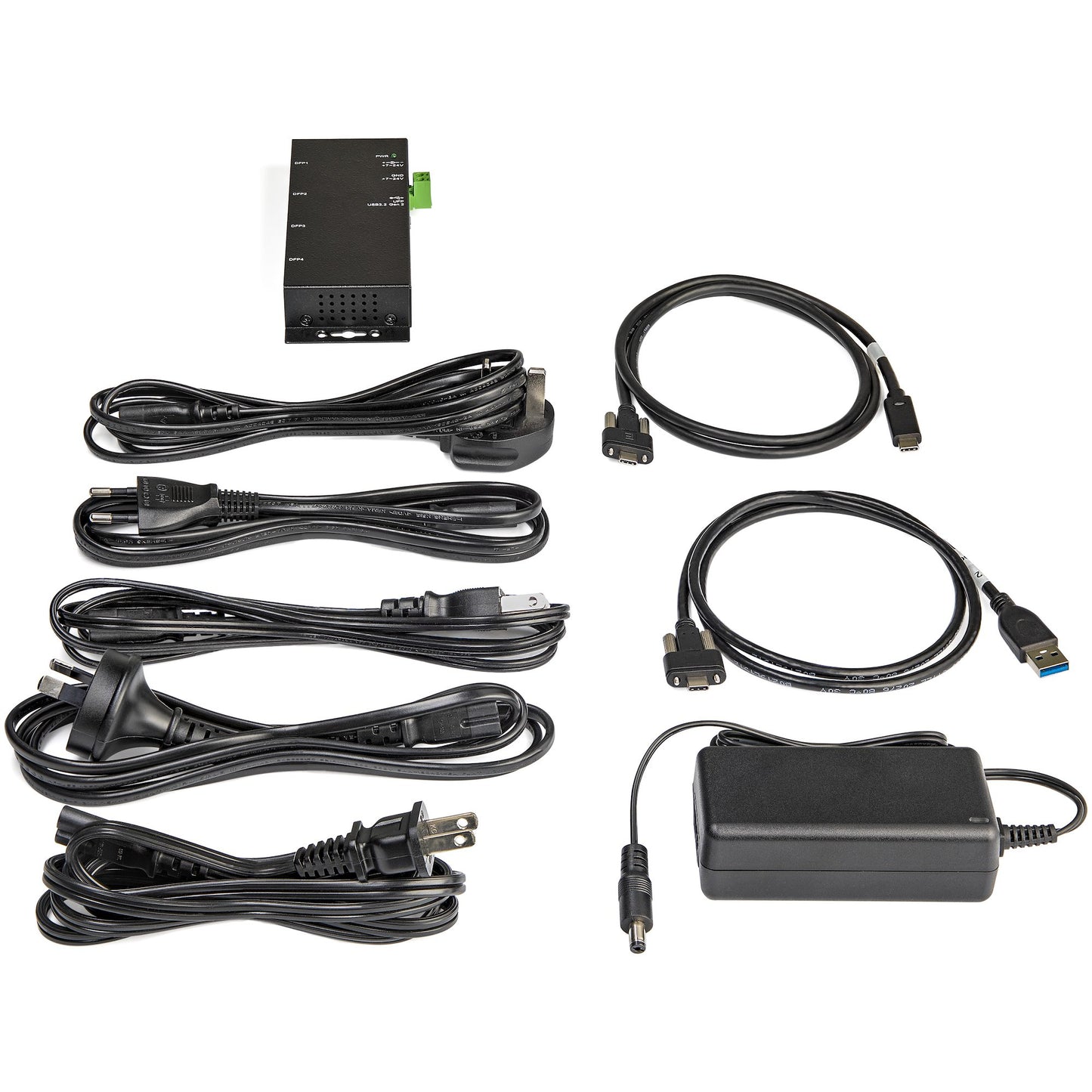 StarTech.com HB31C2A2CME interface hub USB 3.2 Gen 2 (3.1 Gen 2) Type-C 10000 Mbit/s Black