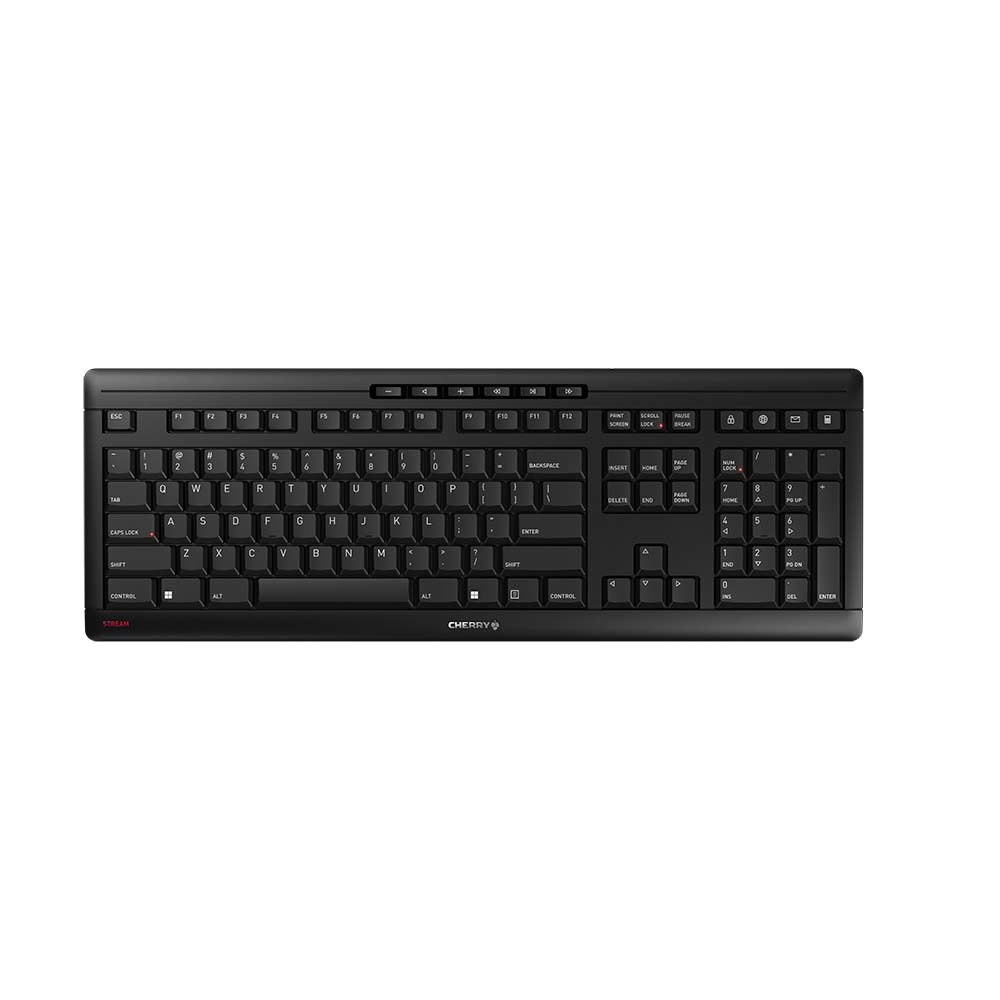 CHERRY Stream Wireless keyboard Universal RF Wireless + USB QWERTY US English Black