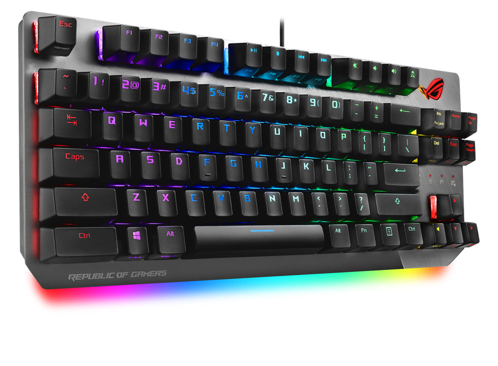 ASUS ROG Strix Scope NX TKL keyboard Gaming USB QWERTY Black, Gray