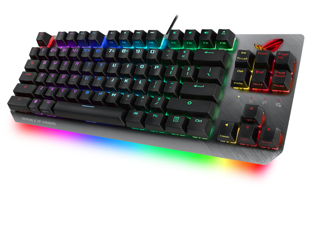 ASUS ROG Strix Scope NX TKL keyboard Gaming USB QWERTY Black, Gray