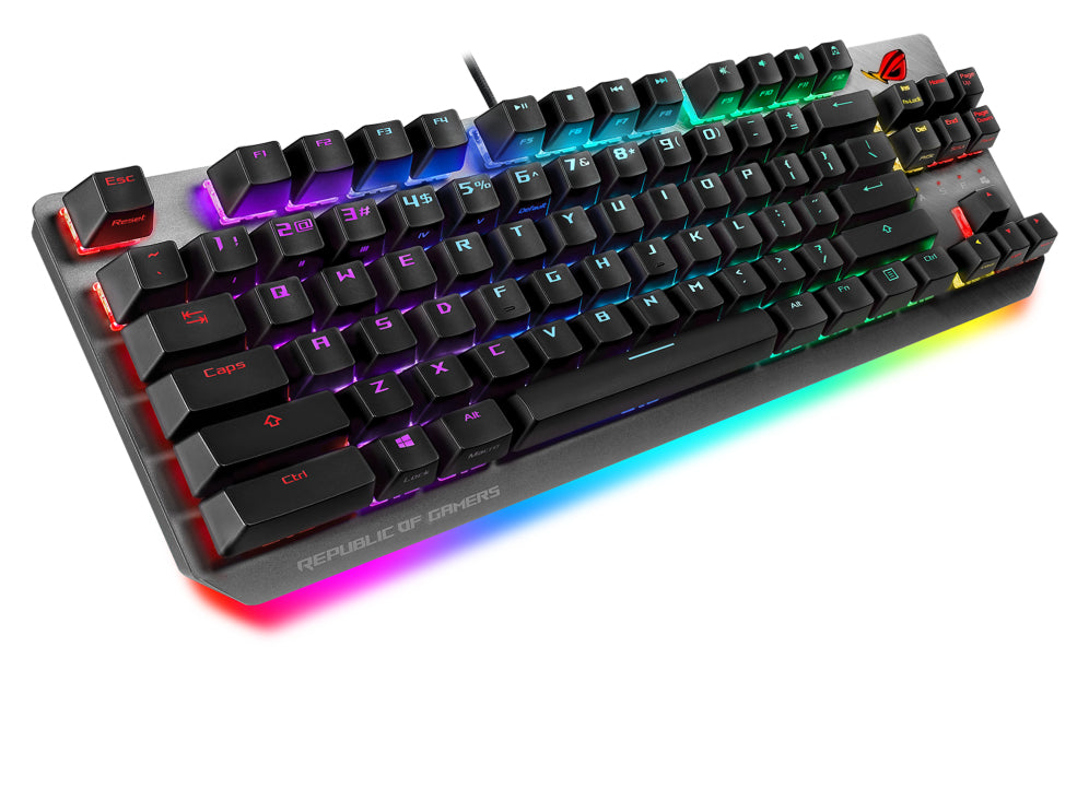 ASUS ROG Strix Scope NX TKL keyboard Gaming USB QWERTY Black, Gray