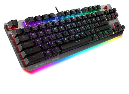 ASUS ROG Strix Scope NX TKL keyboard Gaming USB QWERTY Black, Gray