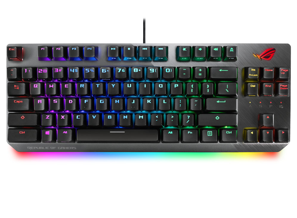 ASUS ROG Strix Scope NX TKL keyboard Gaming USB QWERTY Black, Gray